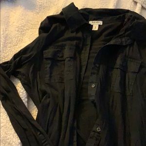 Black button up